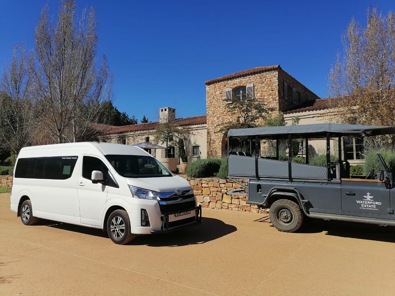 Shuttle at Waterford Estate in Stellenbosch